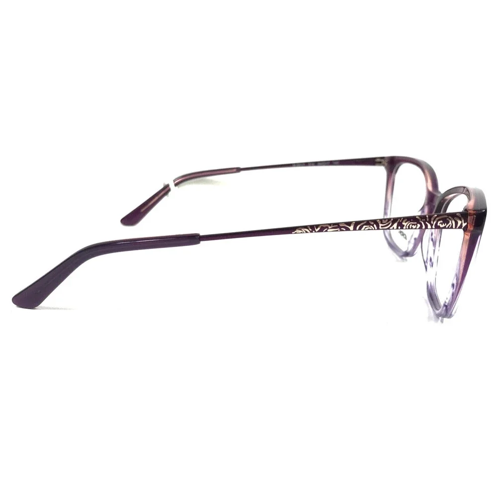 Marchon NYC Eyeglasses Frames M-5017 524 Purple Gradient Cat Eye 54-17-140